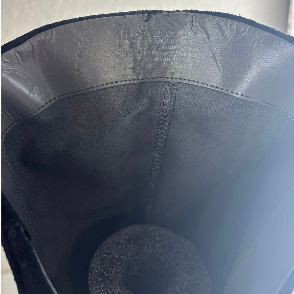 OTK Black Suede Slouchy Over the Knee Boots Comfort Dr. Scholl’s Message Sz. 6.5 - Picture 12 of 12